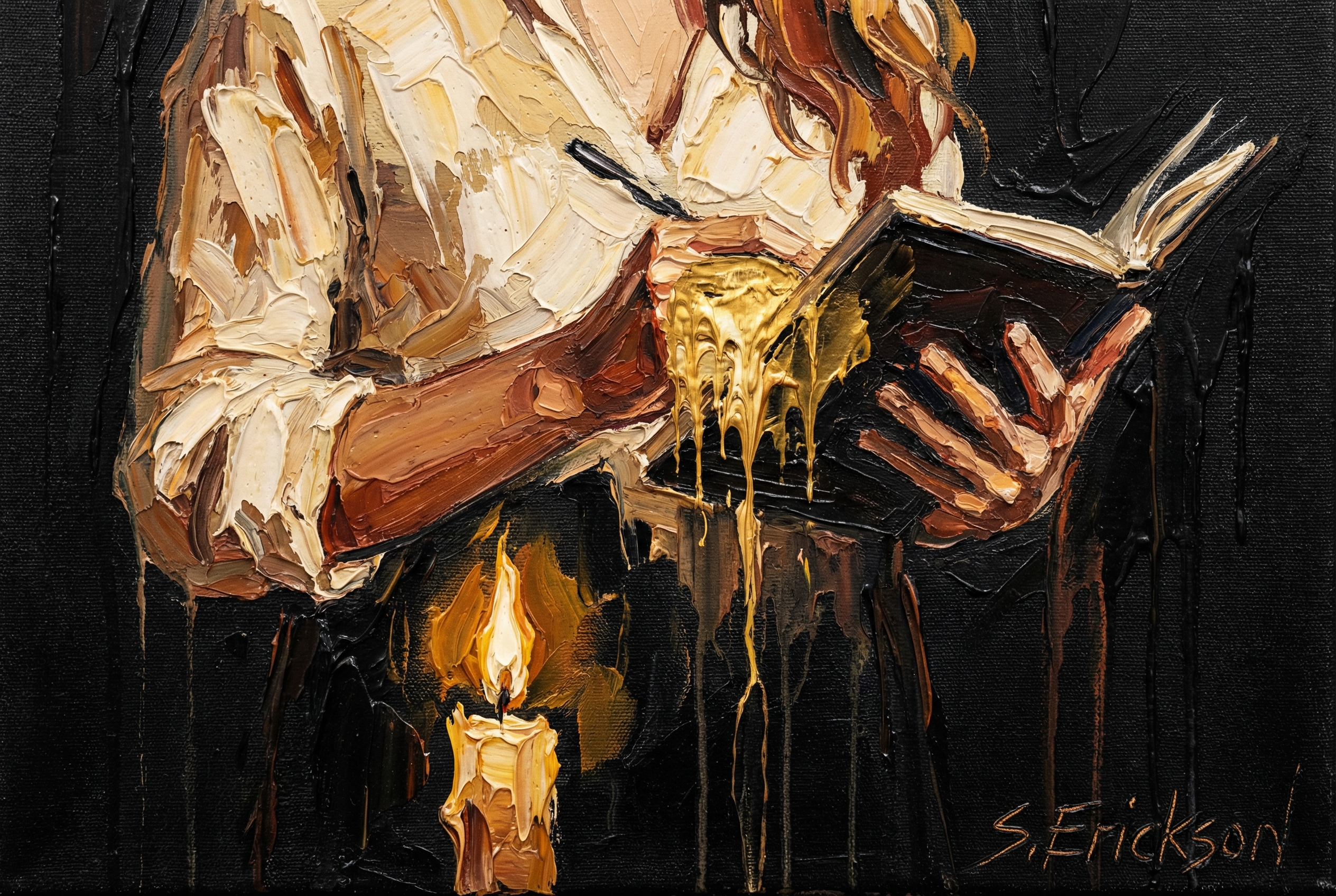 Painterly sacred artwork