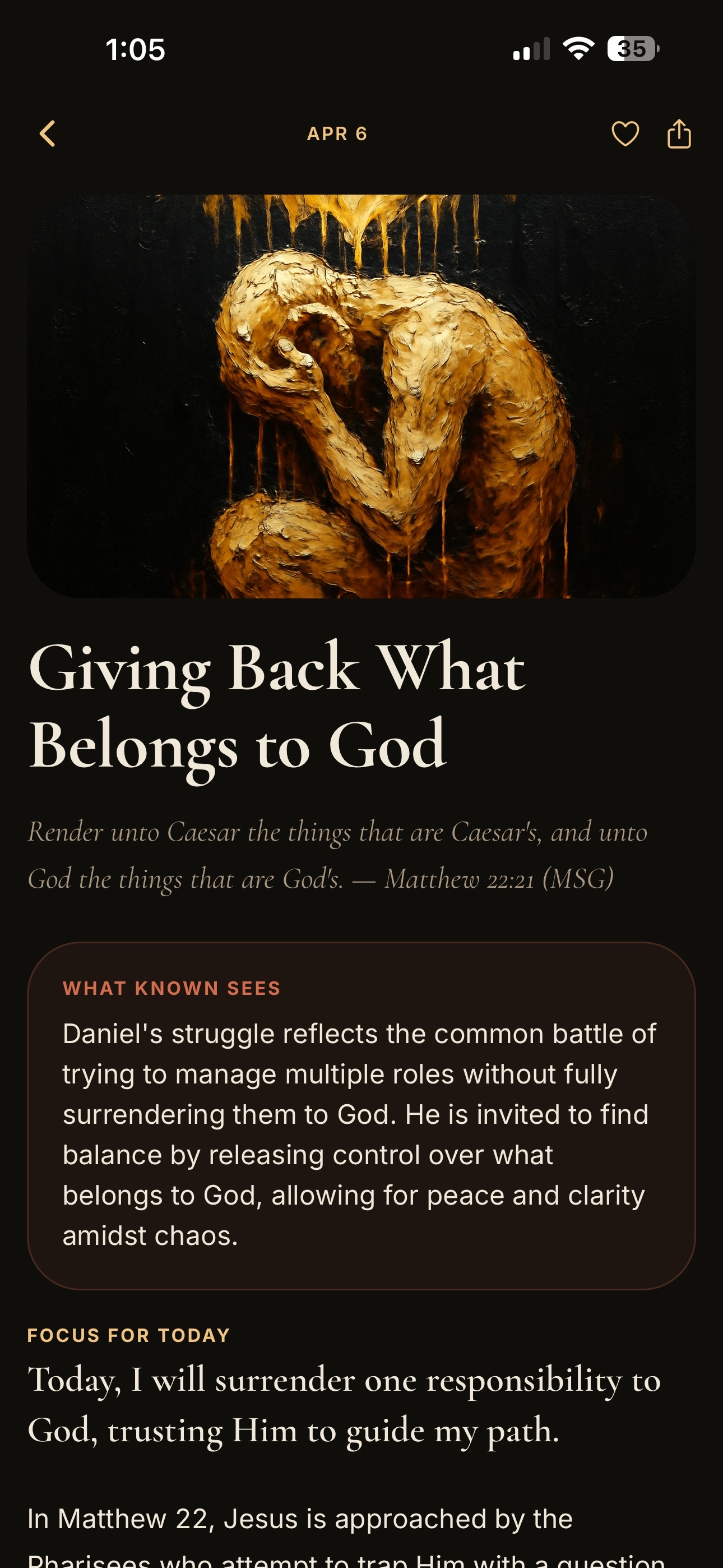 Known devotional screen